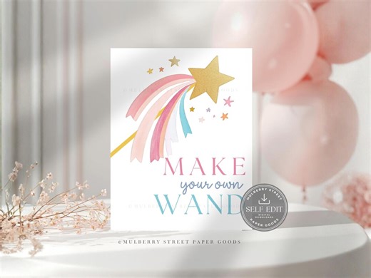 Pink Princess Birthday Party Custom Sign Canva Template Digital Download, Editable Fairytale Table Decor - Etsy