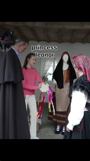 Princess Leonor Surprises👀 Everyone with the Tambourine#royal #leonor #princess #spain#newest.