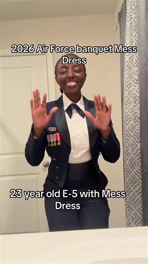 That mess dress is nothing to play about🔥🔥 love it here #airforce #blues #military #securityforces #fyp #messdress #usaf #fypシ゚viral #miltok #secfo