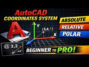AutoCAD Coordinate System Explained | Absolute, Relative & Polar Coordinates
