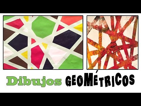 Cuadro abstracto geométrico : Dibujo para niños