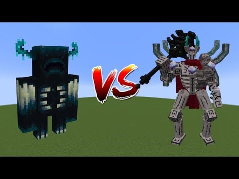 Warden vs Falled Icon In Minecraft