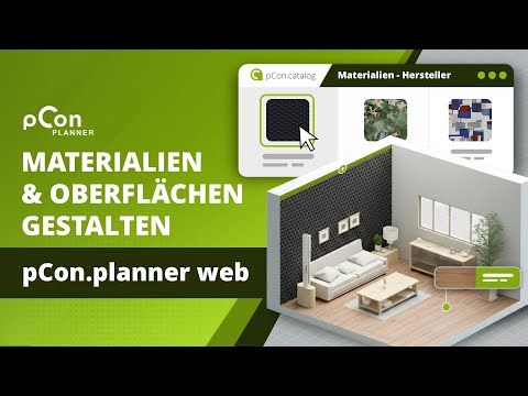 Räume im Browser gestalten: Farben, Oberflächen und Herstellerdaten im pCon.planner web