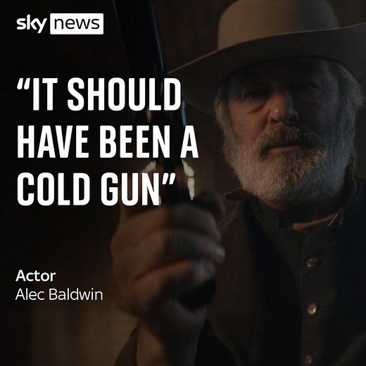 39K views · 402 reactions | New Mexico Police have released videos from before and after Rust cinematographer Halyna Hutchins was killed on set. In footage of a police interview, actor Alec Baldwin said: "It's supposed to be a cold gun." More on this story: https://trib.al/wp2o5jo | Sky News | Facebook