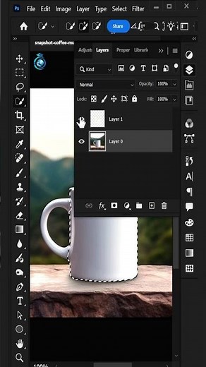 Coffee cup ☕ mockup | Short Photoshop Tutorial for beginners | #codeigmalearning