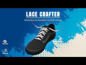 Lace Crafter – Realistic 3D Cords & Shoelace Generator for Blender & ZBrush