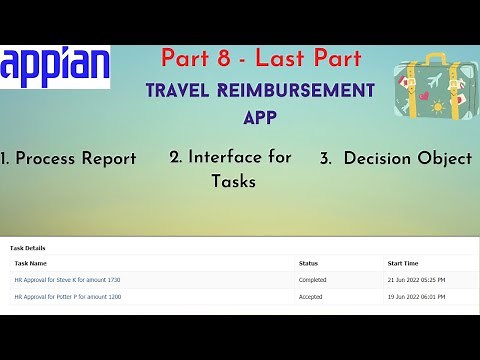 Part 8 | Task Report | Travel Reimbursement App | Appian POC