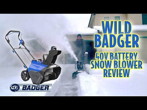 Wild Badger 40v Snow Blower Review! Is it worth the buy?