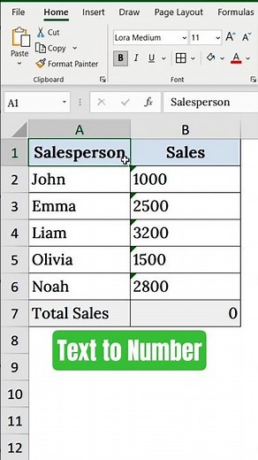 Stop Excel Errors! Fix Numbers Stored as Text Fast