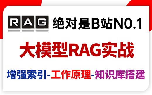 【2025版大模型RAG教程】B站强推！从0开始手把手带你搭建一套完整的企业级RAG项目实战！增加检索/文本向量/知识库搭建