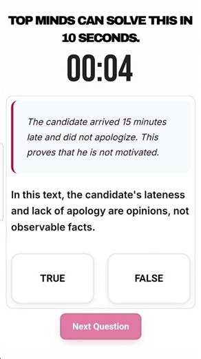 Verbal Logic Assessment Training