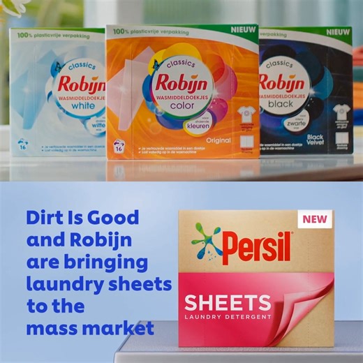 Laundry sheets are becoming increasingly popular as shoppers look for products that perform well but, at the same time, are very simple to use. Unilever brands Dirt Is Good and Robijn are bringing this ‘ultra convenient’ format to the mass market for the first time. Each sheet delivers just the right dose of detergent and long-lasting fragrance. They’re made with highly biodegradable ingredients. And they come in recyclable, paper-based packaging. Read more: https://www.unilever.com/news/news-se