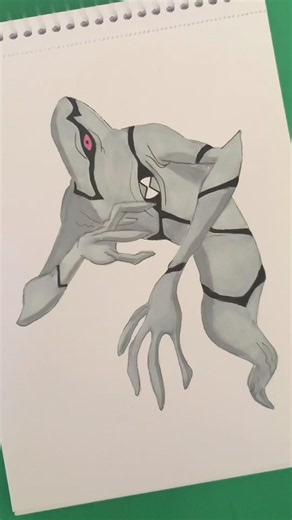 Ben 10 Ghostfreak Drawing #ben10 #ben10classic #shorts