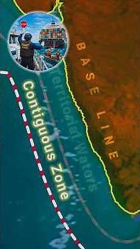 What is Sea Border? 🌍 Exclusive Economic Zone Explained Fast #shorts