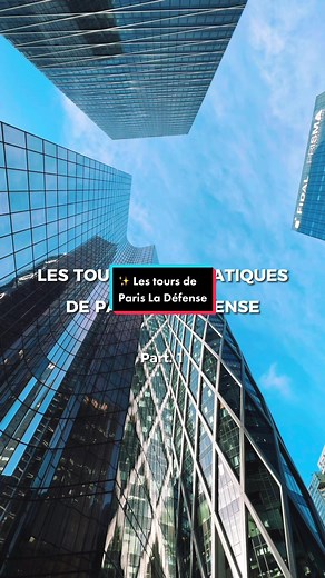 Paris La Défense : la cité verticale… Vous connaissez sûrement leur apparence mais peut-être pas leur nom : on vous présente quelques tours emblématiques de La Défense ! Quelles tours voulez-vous voir dans une partie 2 ? 🤩 #parisladefense #ladefense #towers #architecture #skyline #building #aesthetic