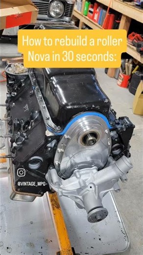 How to rebuild a roller Nova in 30 seconds! #automobile #thirdgennova #nova #vintagempgrestorations