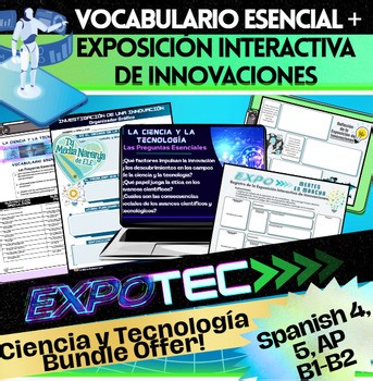 AP Spanish Ciencia y Tecnología | Vocabulario Esencial | Innovaciones IPA BUNDLE