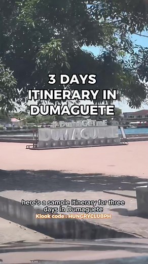 3-Day Dumaguete Itinerary: Food, Travel, Beach, and More!