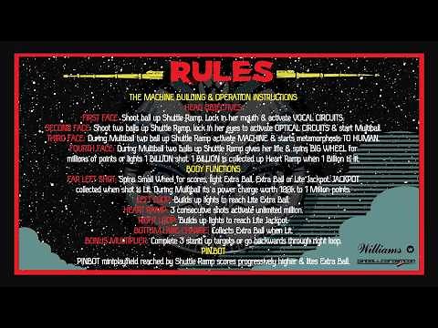 BigBox (Launchbox): Visual Pinball X - instruction cards