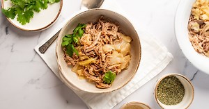 Slow Cooker Kalua Pork with Cabbage - Slender Kitchen