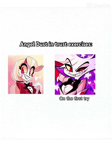 Angel dust in trust exercises #hazbinhotel