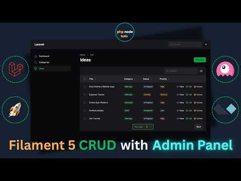 🤯Filament 5 CRUD Tutorial (Laravel 13) Full Admin Panel with Enums, Relations & Dashboard Widget