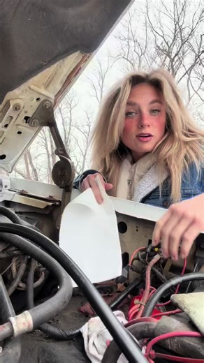 Old trucks = regular oil checks. #oldtrucks