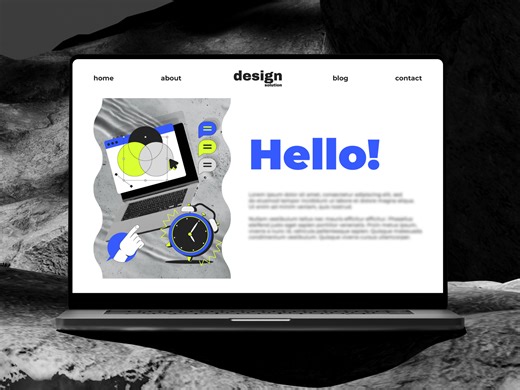 Website Landing Page Web Animation