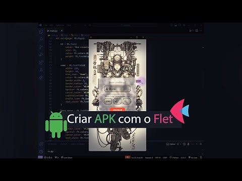 Criar um APK com a Biblioteca Flet! (Python)