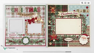 Christmas Scrapbook Templates 2025 | Holiday Photo Album (digital Download) - Etsy