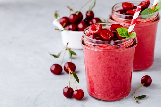 Low Calorie Night Time Cherry Smoothie for Weight Loss - Lose Weight By Eating