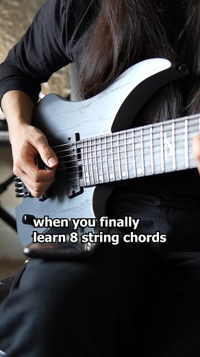 Sebastian on Instagram: "dont forget to practice your 8 string chords #prog #musictheory #8string #guitarriff"