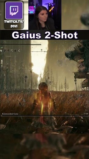 Kommandant Gaius in 2 Hits in #eldenring #shadowoftheerdtree #shorts