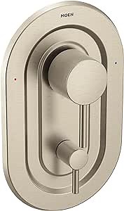 Moen Align Brushed Nickel Posi-Temp Shower Valve with Built-in 3-Function Transfer Valve Trim Kit, Valve Required, T2190BN