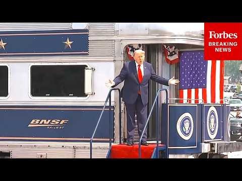 BREAKING NEWS: President Trump Rides Freedom250 Train In Medora, North Dakota