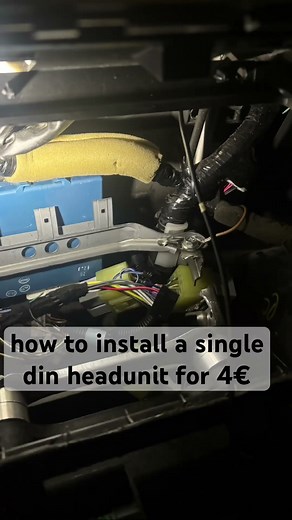 Diy single din headunit install