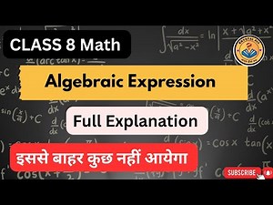 Algebraic Expression class 8 Important Questions Answer Ncert CBSE Full Explanation one shot