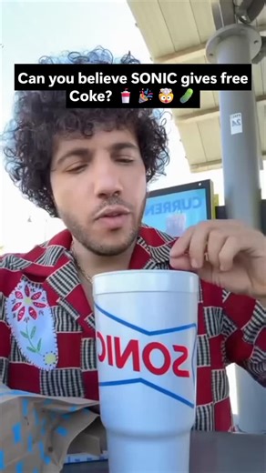 Benny Blanco Tries Cherry Pickle Coke at SONIC! 🥤😱#reels #bennyblanco #selenagomez #selenators #selenator | Celebrity Spotlight
