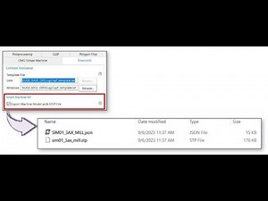 SMK Export Machine Model with STEP File in NX CAM