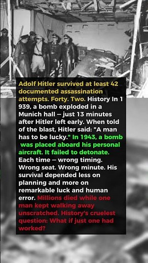 42 People Tried to Kill Hitler — Every Single One Failed. Here's Why. |WW2