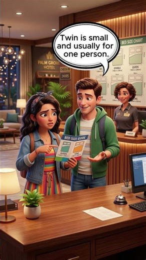 Twin Beds in America Mean What?! #dailyenglish #shocking