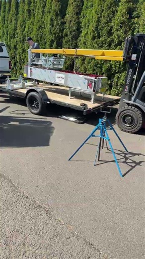 Another Custom KWM 5/6 K-Style Seamless Gutter Machine with Drip Edge California Bound #gutterall