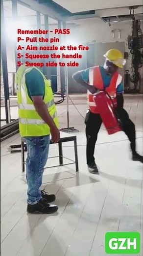 Fire safety training💥Demostration on how to use fire extinguisher