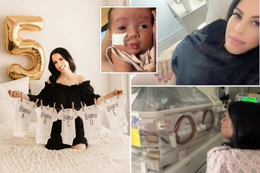 Single mom who is a quadruplet gives birth to ‘rainbow’ quintuplets after losing first child