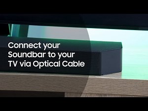 Connect your Soundbar to your TV via Optical Cable