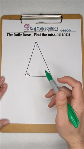 Find the missing angle - Daily Dose Triangle Man 2.4