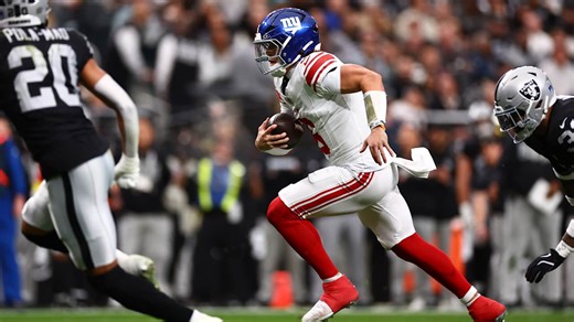 Jaxson Dart gets into the end zone | Giants vs. Raiders Highlights