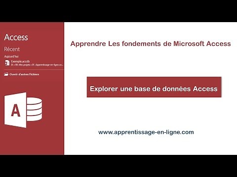 Microsoft Access 2016 #01 : Explorer la base de données