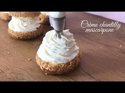 Crème chantilly mascarpone