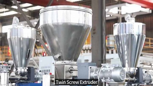 Twin Screw Granulator Machine Extruder Color Masterbatch Making Plastic Extruder Machine for PP PE